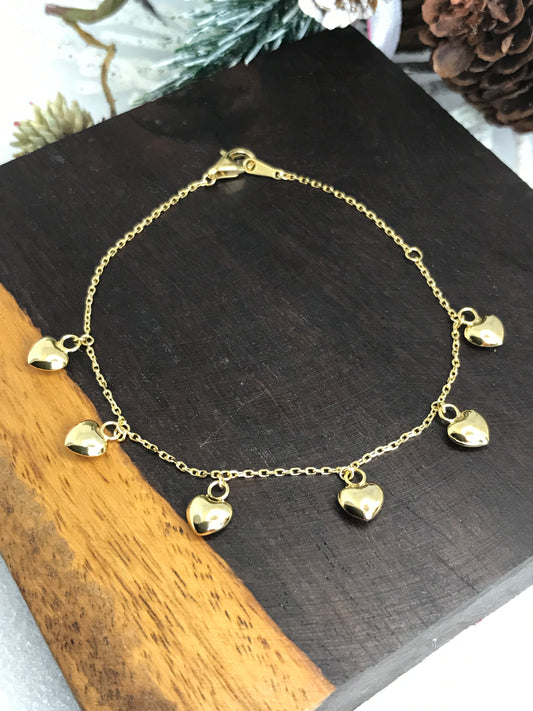 Pulsera de Plata 925 bañada en Oro 14k