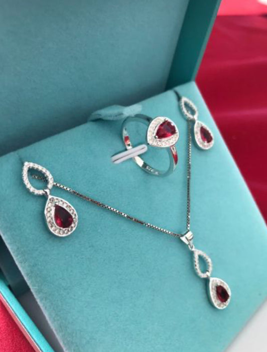 Aretes de Plata 925 con Zirconias