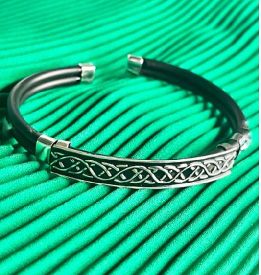 Pulsera Ajustable de Gaucho con Plata 925