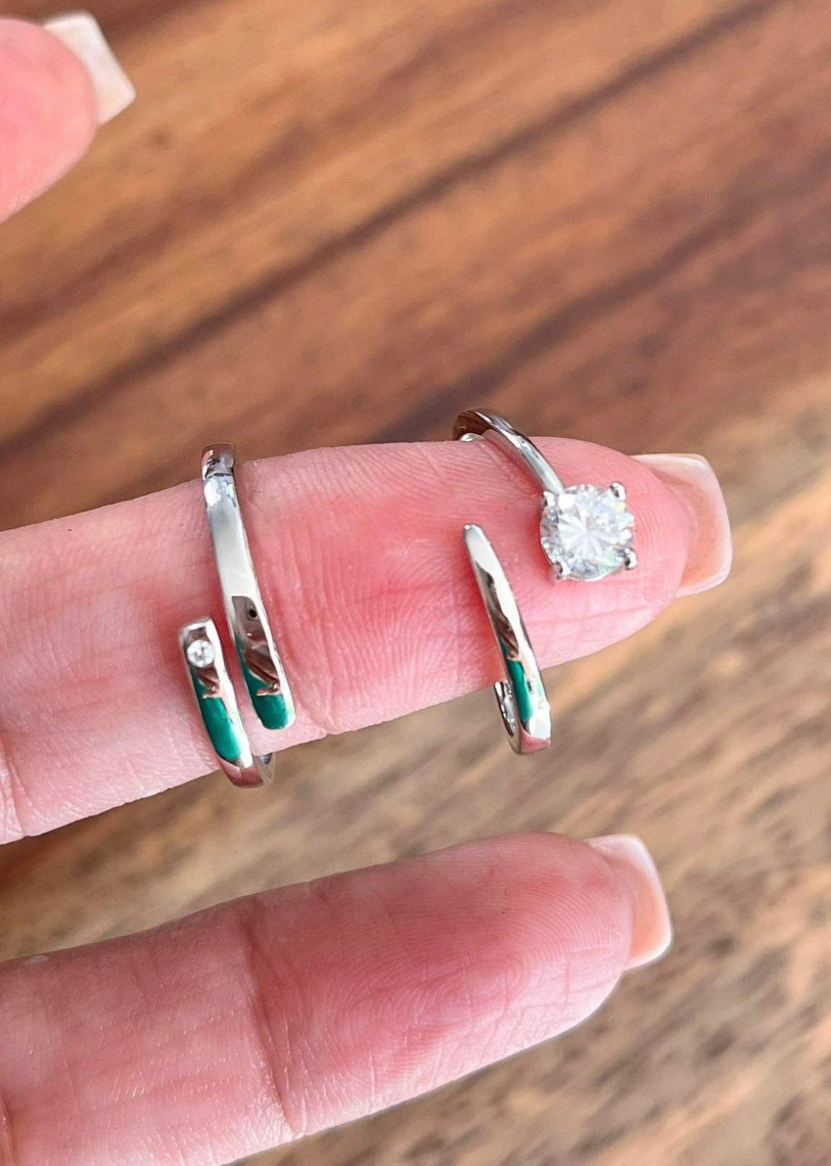 Juego de Anillos de Pareja en Plata 925