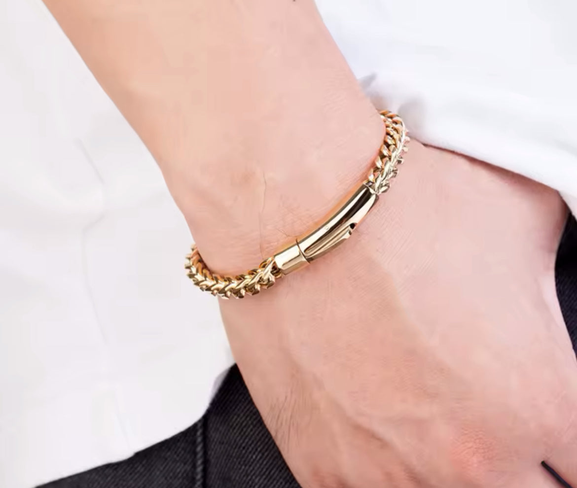 Pulsera Masculina de Acero Inoxidable