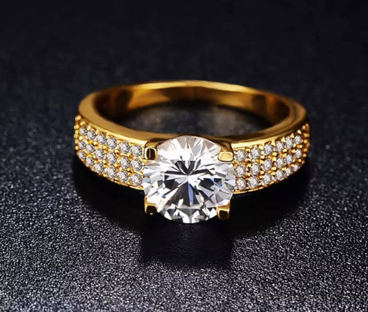 Anillo en Chapa de Oro 18k