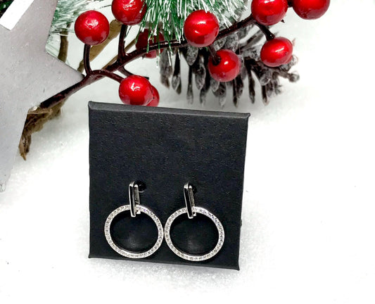 Aretes de Plata 925 con Zirconias